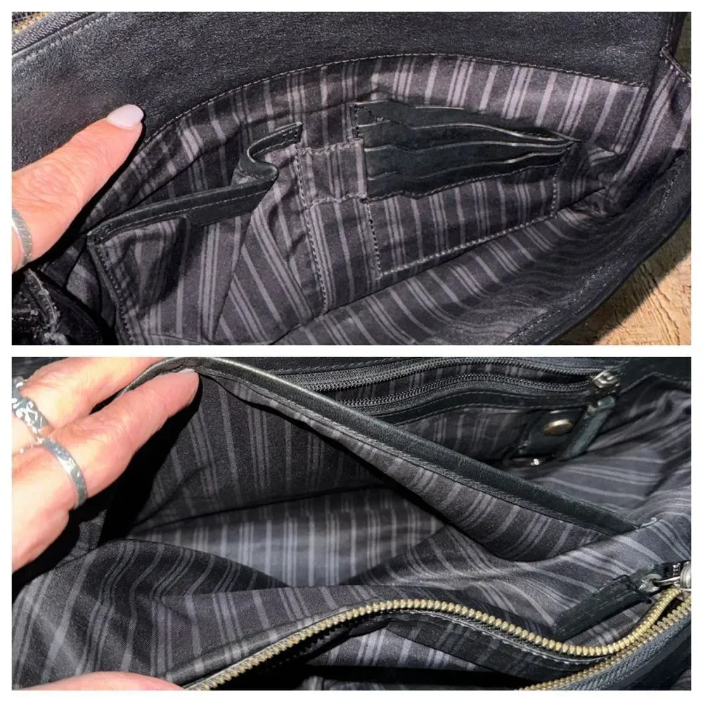 Tumi SOMERSET Leather MESSENGER Beacon Hill Laptop Computer Bag Black 68570 $395